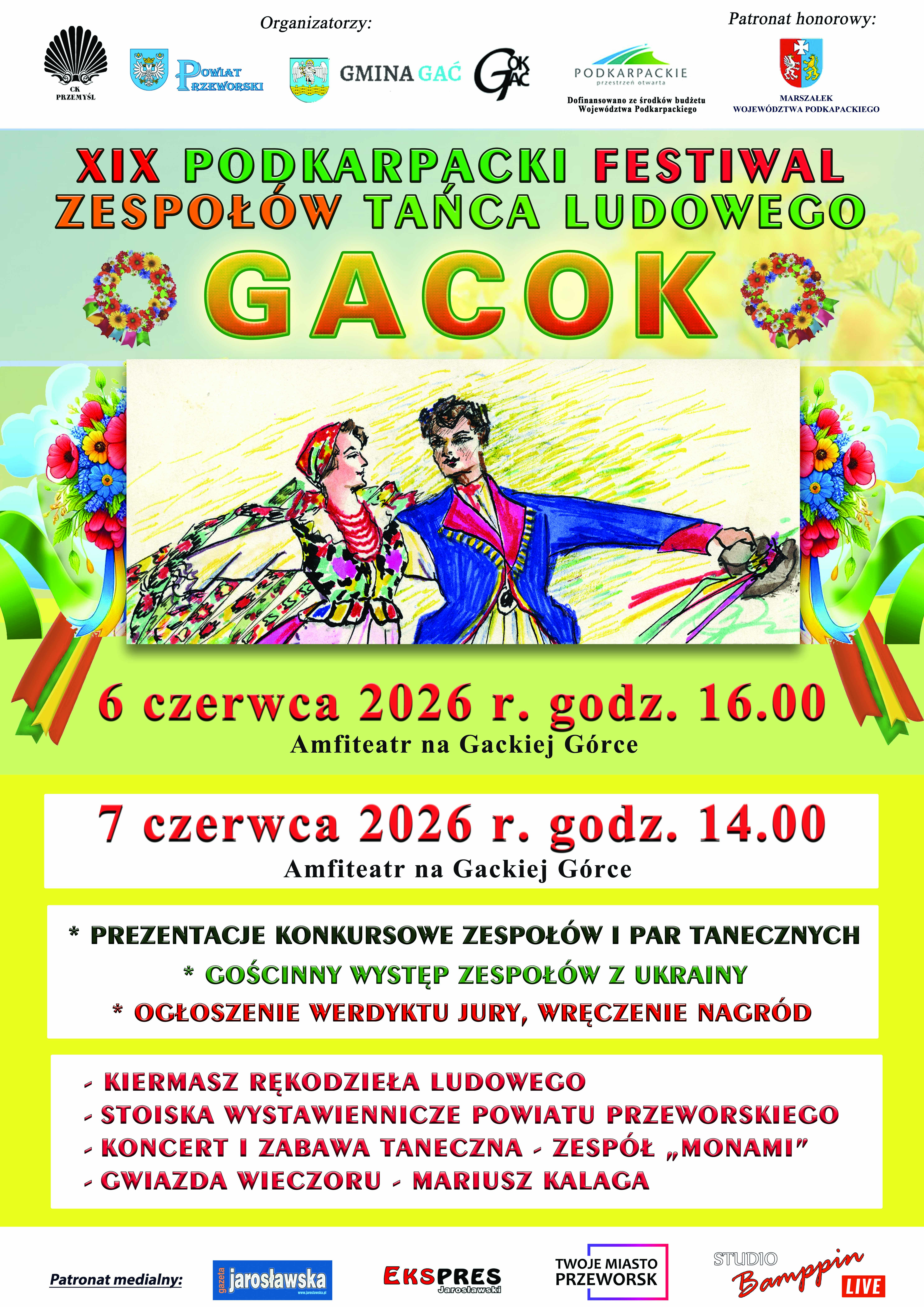 XIX Podkarpacki Festiwal Zespołów Tańca Ludowego „GACOK”