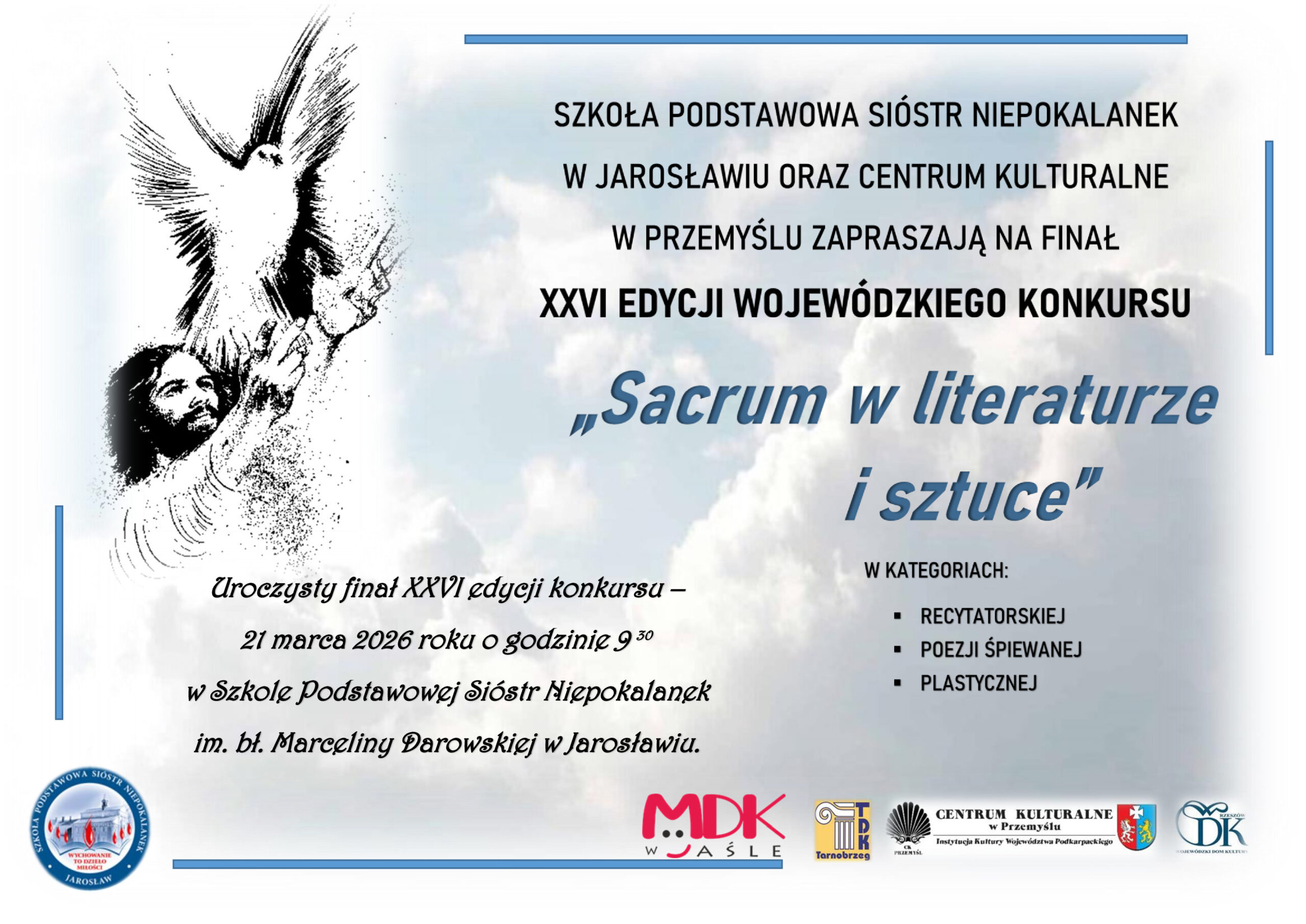 Plakat "Sacrum w Literaturze i sztuce"